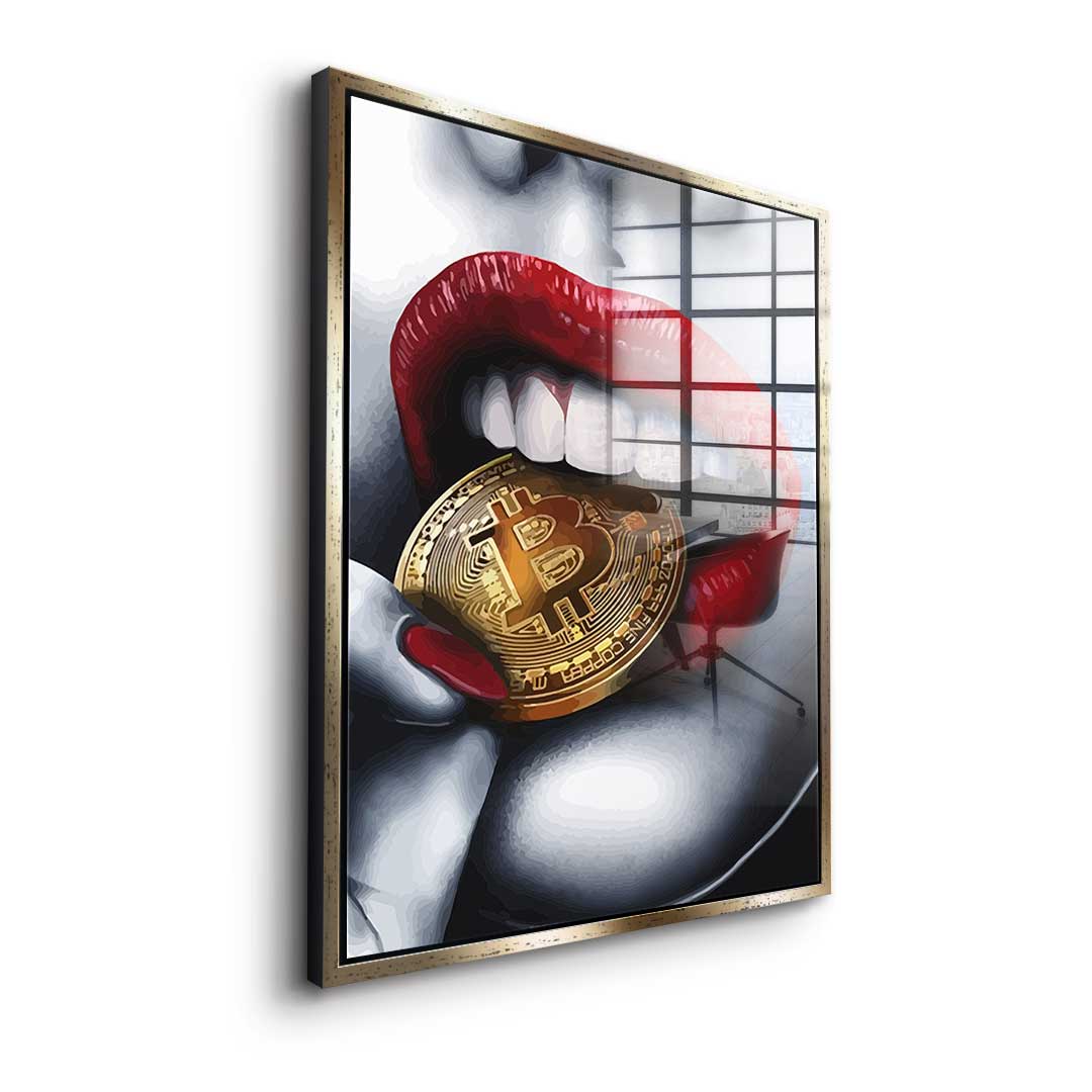 Bitcoin girl - acrylic glass