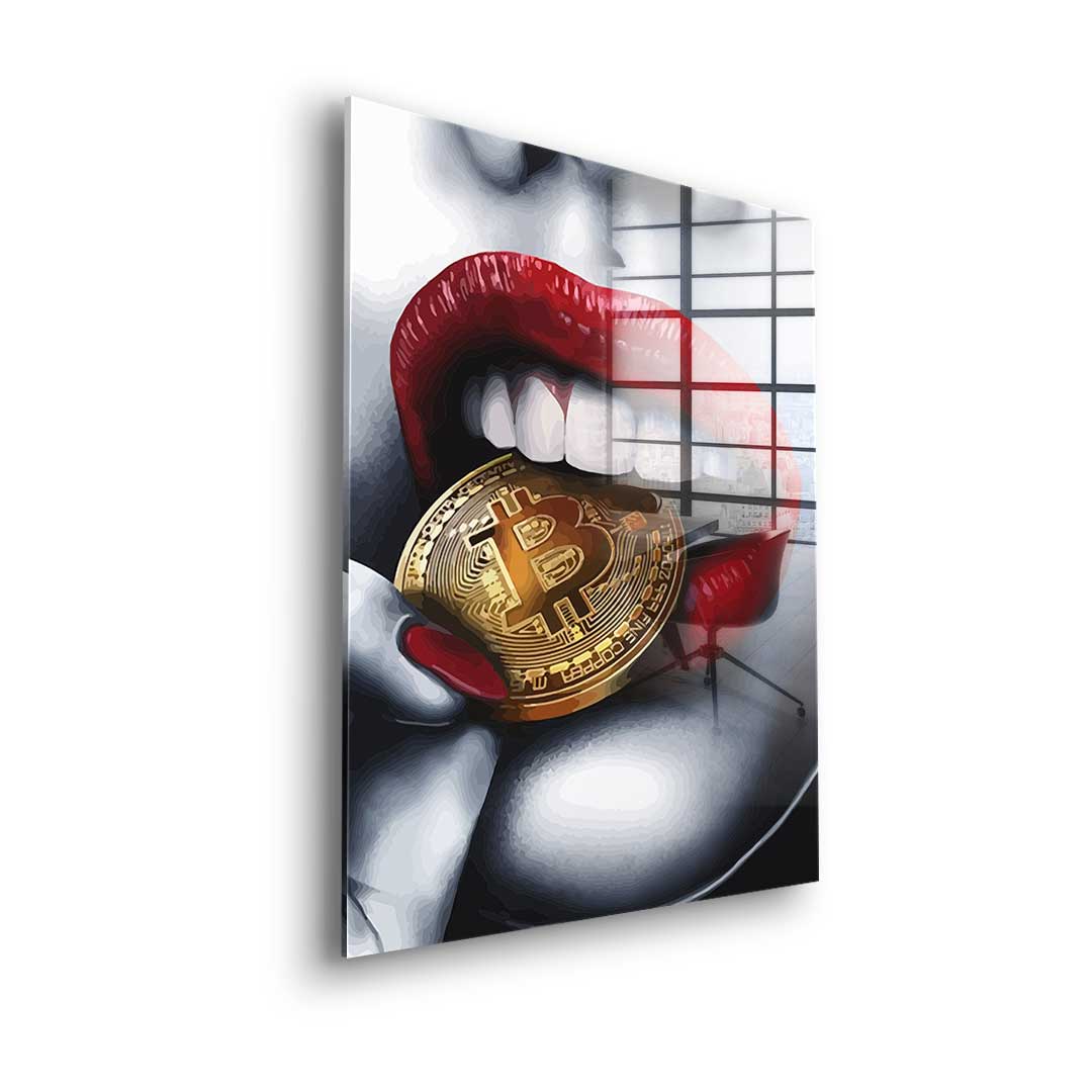 Bitcoin girl - acrylic glass