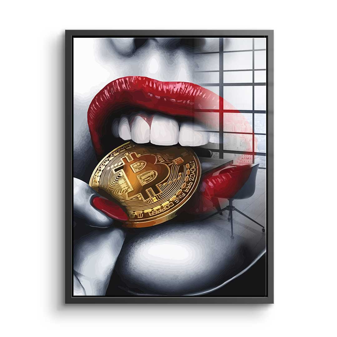 Bitcoin girl - acrylic glass