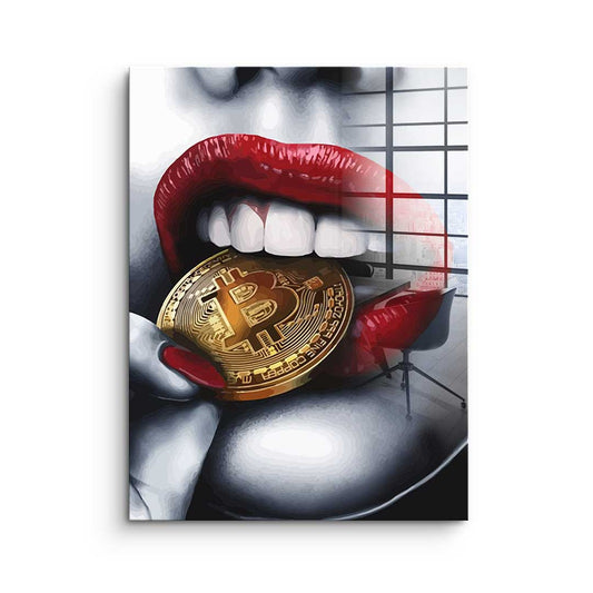 Bitcoin girl - acrylic glass