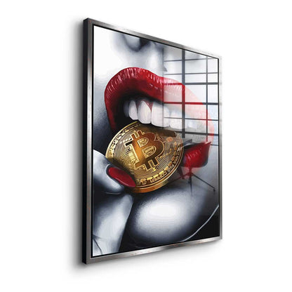 Bitcoin girl - acrylic glass