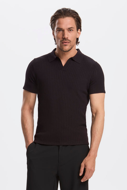 DAS ALONSO KURZARM-POLOSHIRT