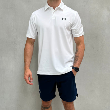 Under Armour Kurzes Polo-Set Marineblau/Weiß
