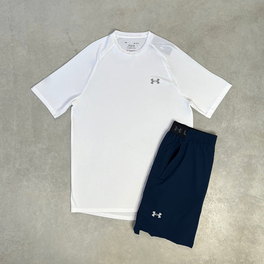 Under Armour Shorts Set Weiß Marine