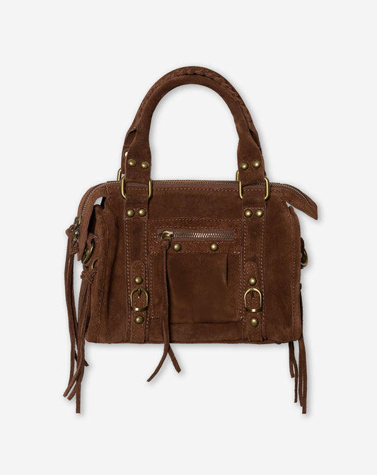 BOBBI SUEDE BAG BRUIN