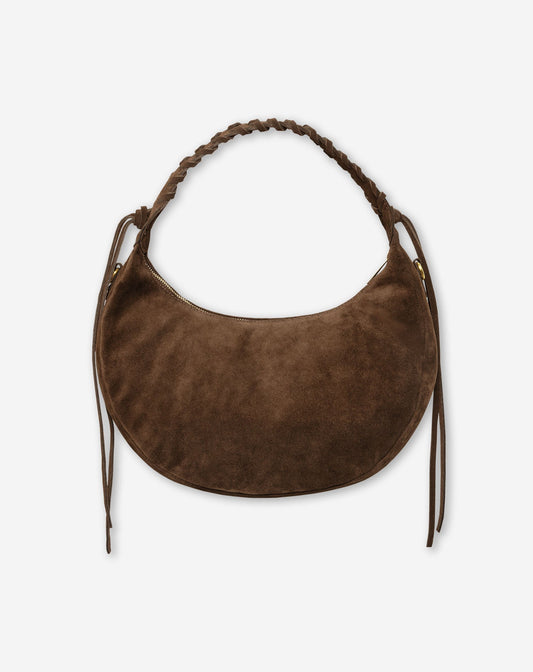 MANOU SUEDE BAG BRUIN