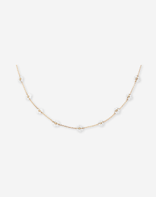 SMALL FLOWER BEADS NECKLACE