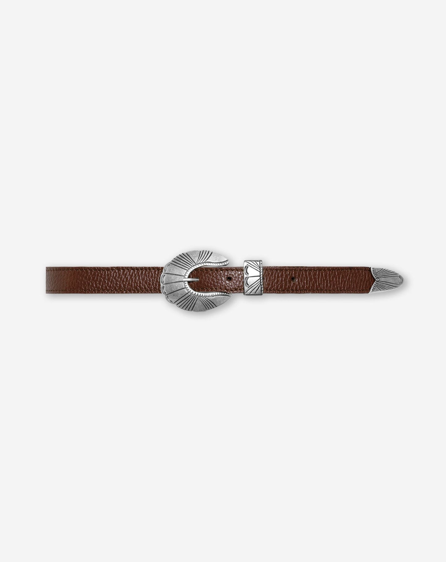 BILLIE WESTERN BELT DONKERBRUIN