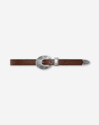 BILLIE WESTERN BELT DONKERBRUIN