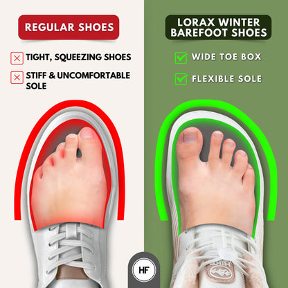 Lorax Winter - Ergonomische & Ondersteunende Winter Blotevoeten Schoenen (Unisex) (2 kopen, 1 gratis)