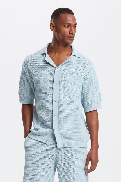 DAS MATESE CROCHET SS SHIRT