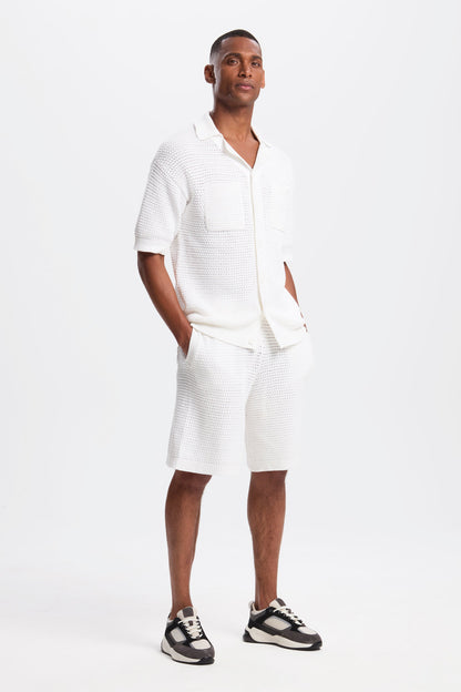 DAS MATESE CROCHET SS SHIRT