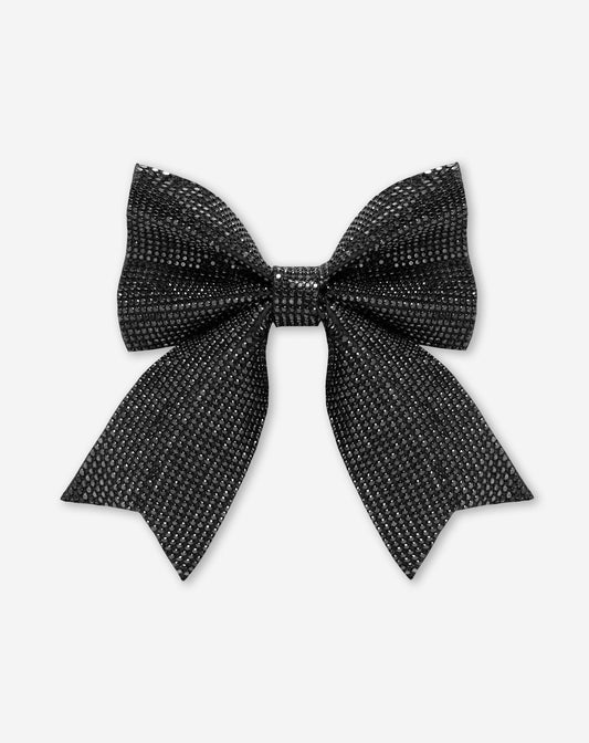 DIAMOND BOW HAIRCLIP GRIJS