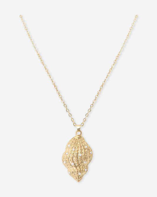 SEASHELL PEARL NECKLACE