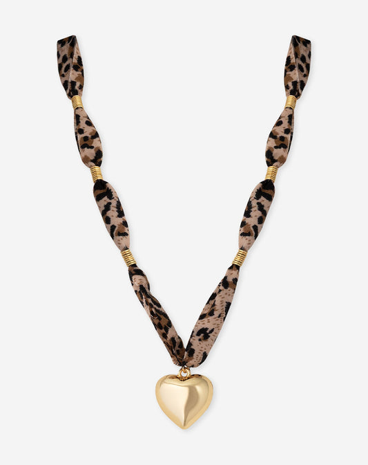 LEO HEART CORD NECKLACE