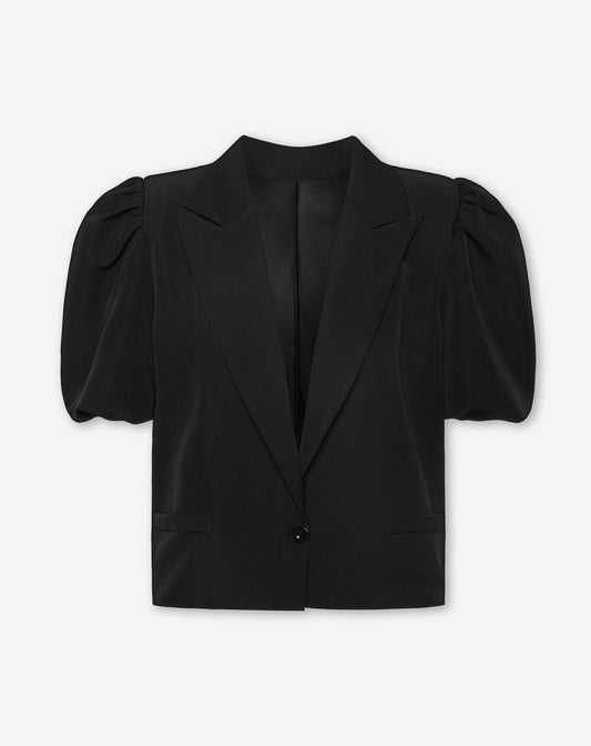 LIZZY PUFF SLEEVE BLAZER ZWART