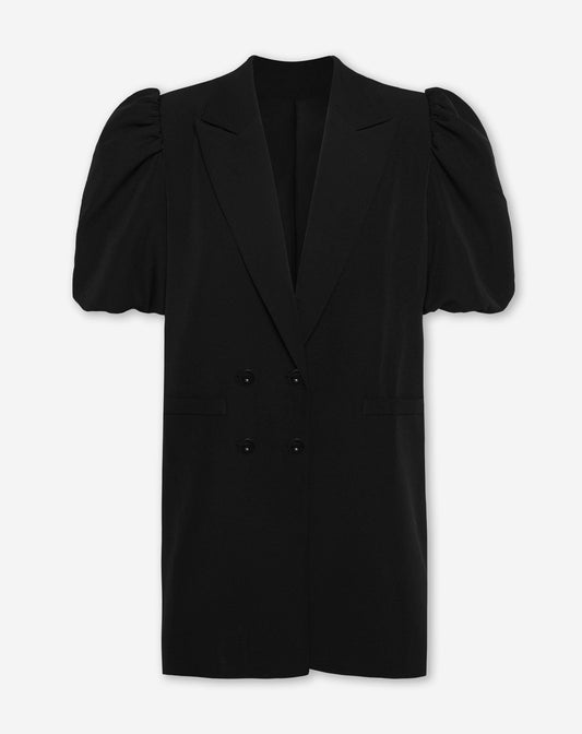 LIZZY PUFF SLEEVE BLAZER DRESS ZWART