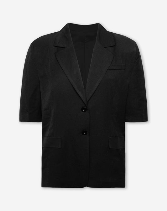 SHORT SLEEVE BLAZER ZWART