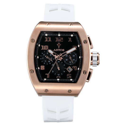 Millionaire 2.0 Rose Gold - White Strap | 1 + 1 Gratis