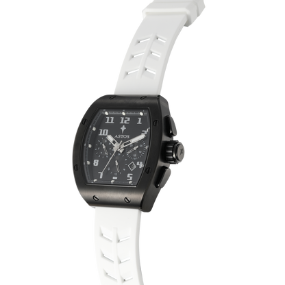 Millionaire 2.0 Black - White Strap | 1 + 1 Gratis