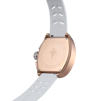 Millionaire 2.0 Rose Gold - White Strap | 1 + 1 Gratis