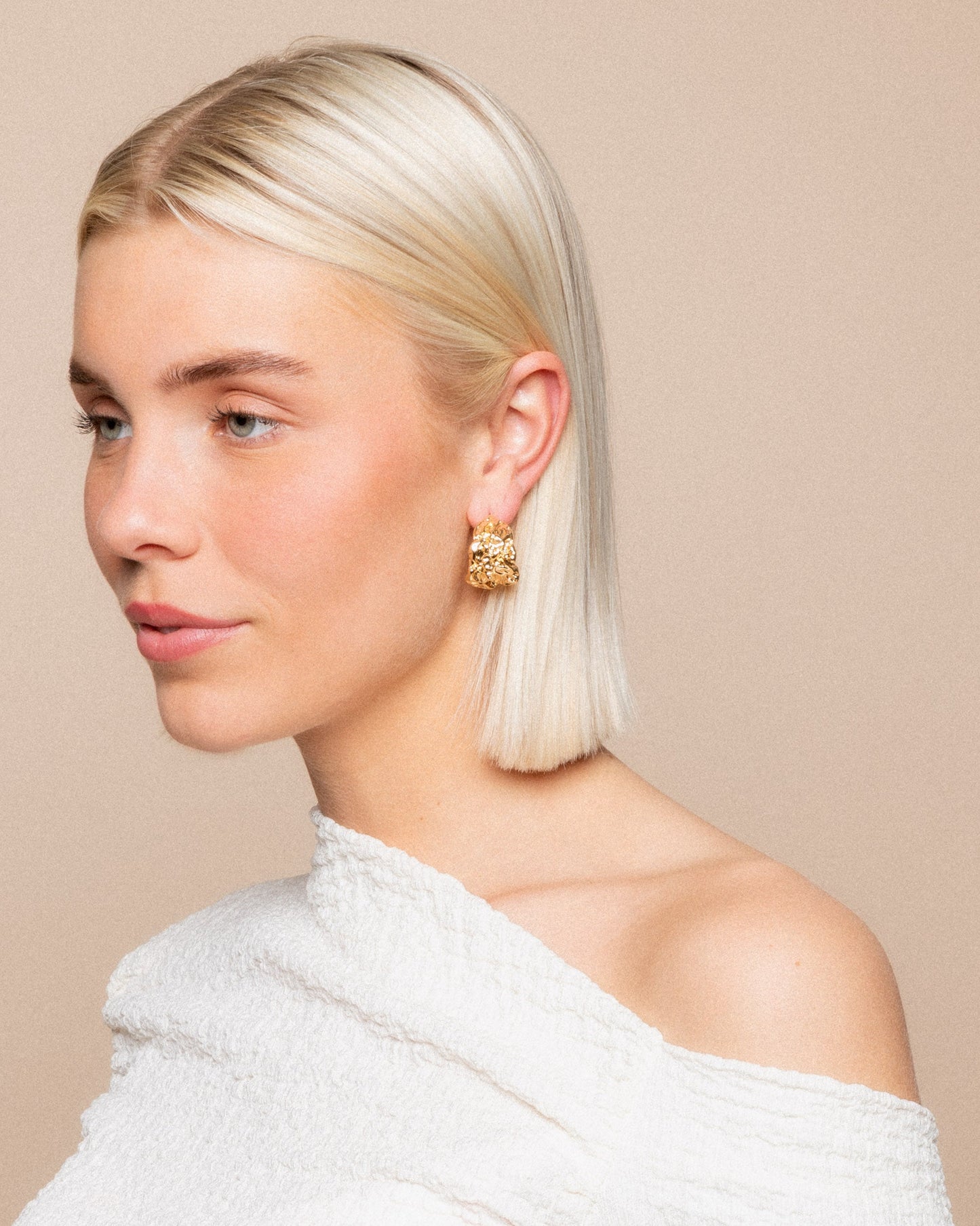 STRUCTURE HOOP EARRINGS