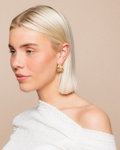 STRUCTURE HOOP EARRINGS