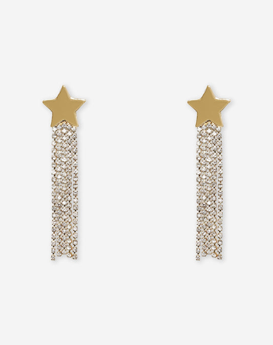 STAR DIAMOND DROP EARRINGS
