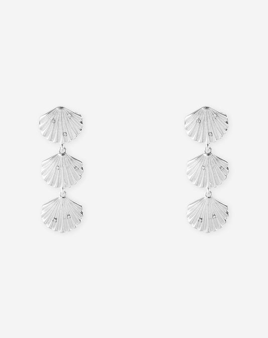 BIG DIAMOND SEASHELL EARRINGS