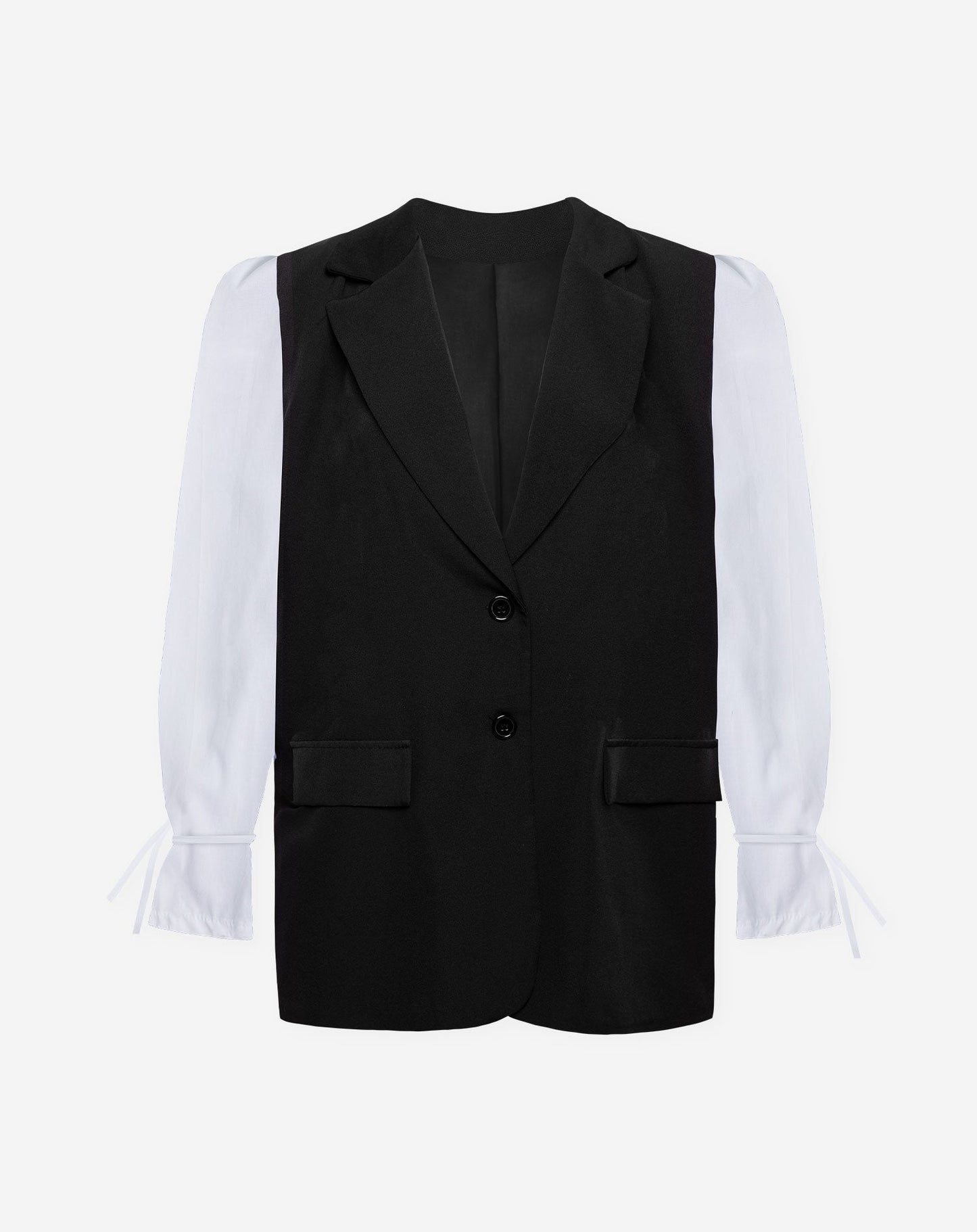 ELIN POPLIN SLEEVE BLAZER