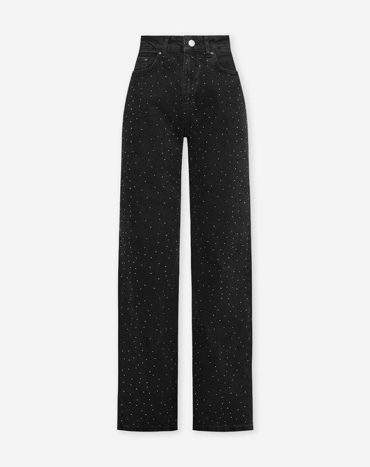SMALL DIAMOND BOOTCUT JEANS DONKERGRIJS