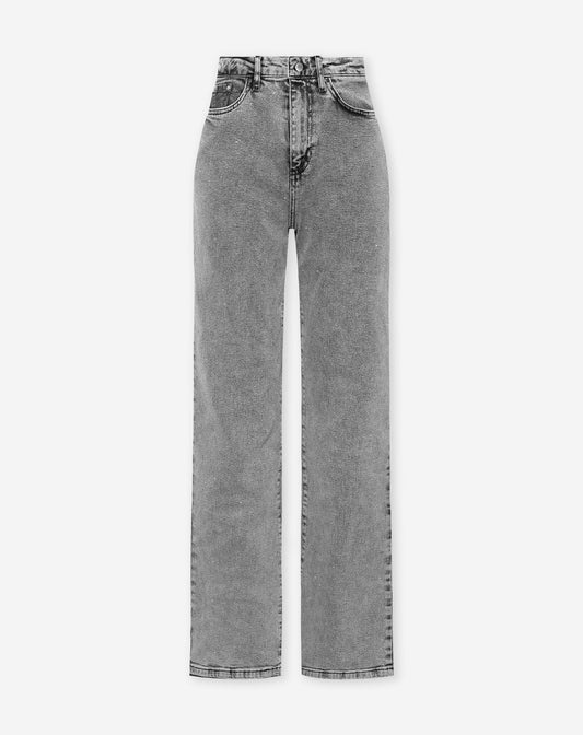 SMALL DIAMOND BOOTCUT JEANS GRIJS
