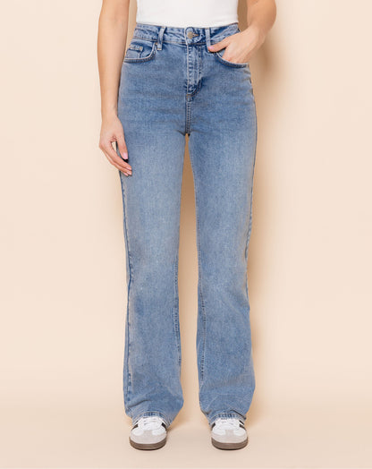 BOOTCUT JEANS BLAUW