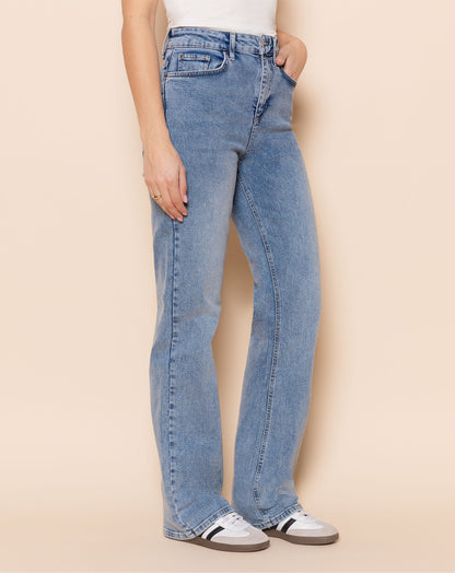 BOOTCUT JEANS BLAUW