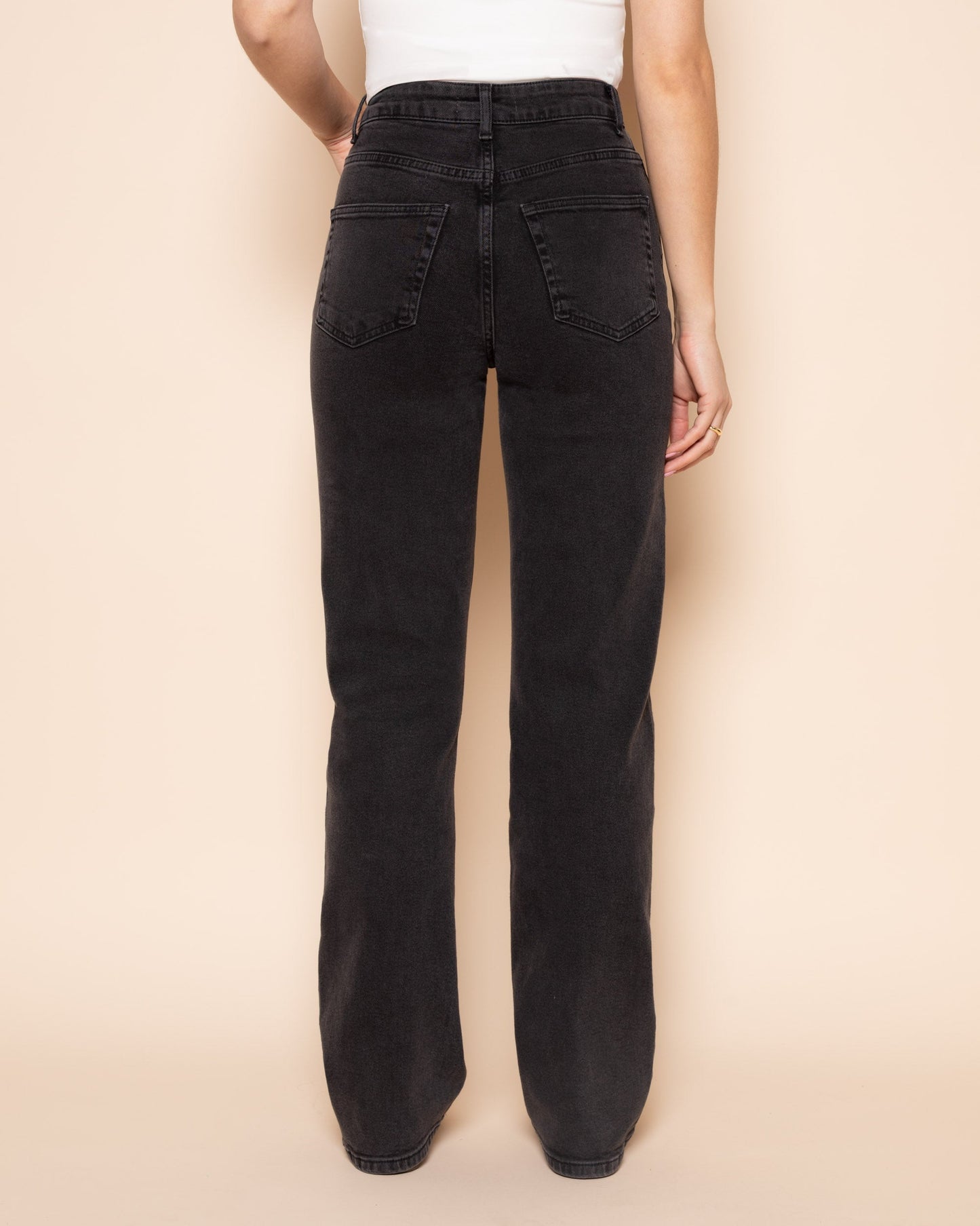 BOOTCUT JEANS GRIJS