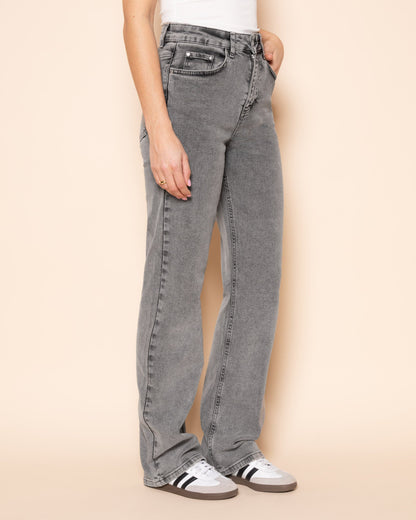 BOOTCUT JEANS LICHTGRIJS