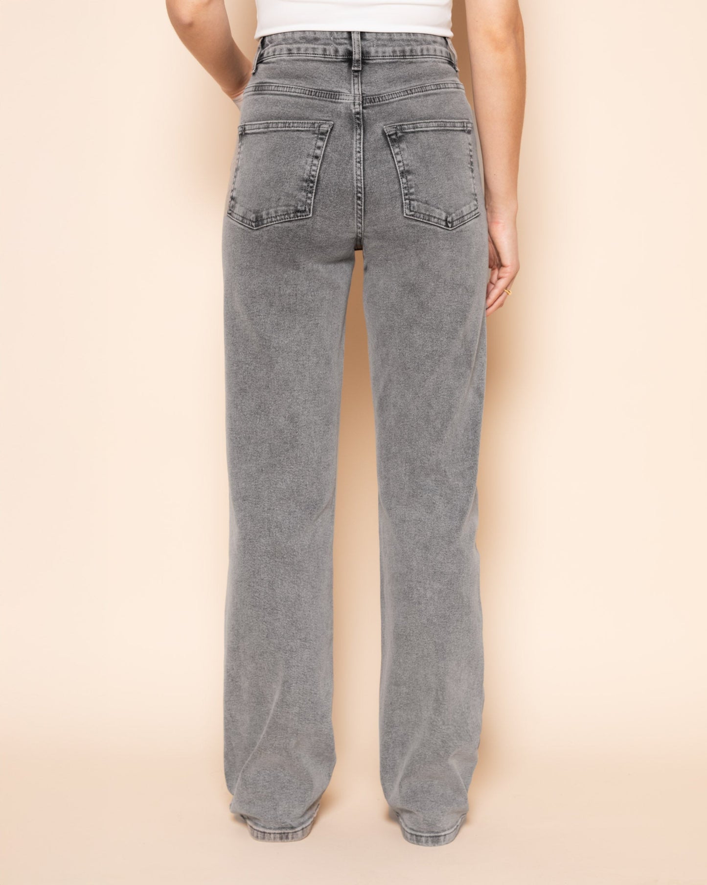 BOOTCUT JEANS LICHTGRIJS