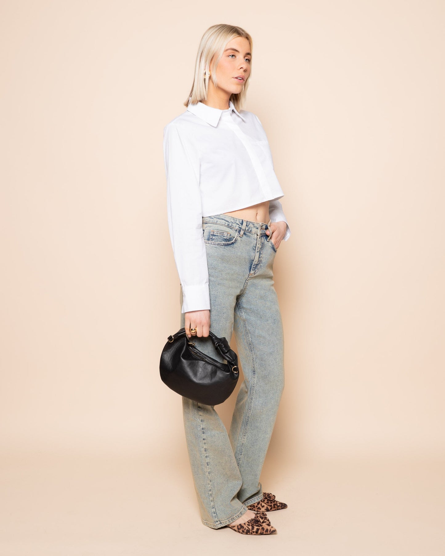 BOOTCUT JEANS VINTAGE BLAUW