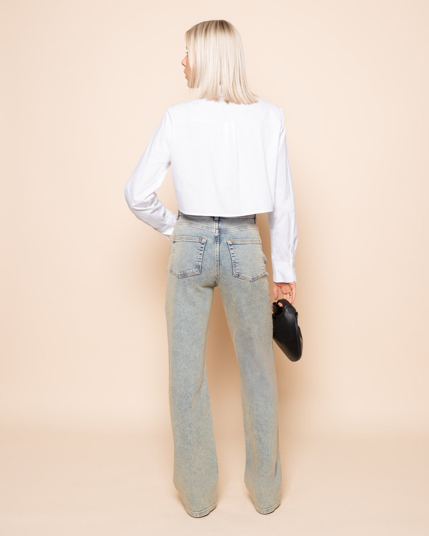 BOOTCUT JEANS VINTAGE BLAUW