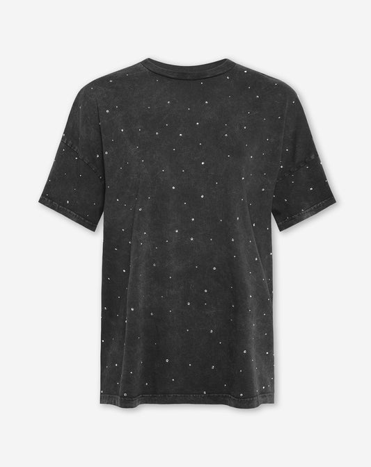 RHINESTONE OVERSIZED TEE GRIJS