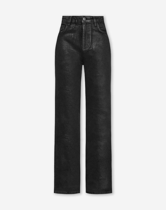 METALLIC BOOTCUT JEANS DONKERGRIJS