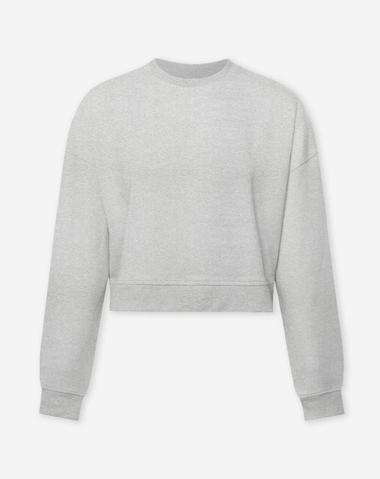 SCUBA CROPPED SWEATER LICHTGRIJS