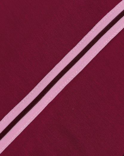 SCUBA PINTUCK TAPE PANTS BURGUNDY
