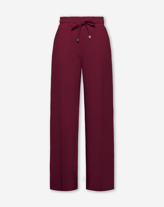 SCUBA PINTUCK PANTS DONKER BURGUNDY