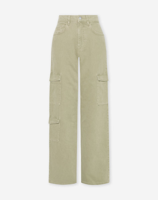 BELLA CARGO JEANS OLIJFGROEN