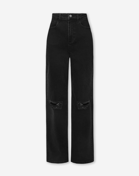 BOOTCUT DESTROY JEANS DARK GREY