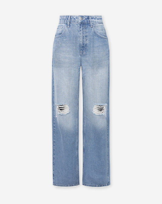DESTROY STRAIGHT LEG JEANS MID BLAUW