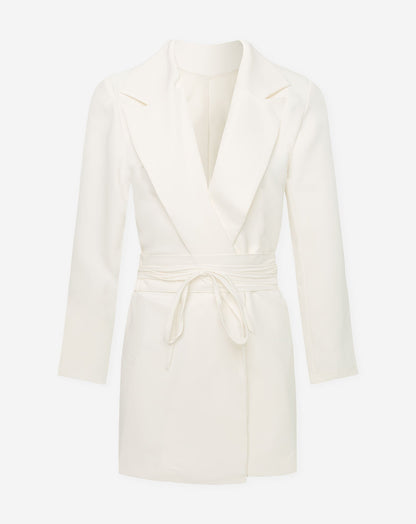 SADIE BLAZER DRESS CRÈME