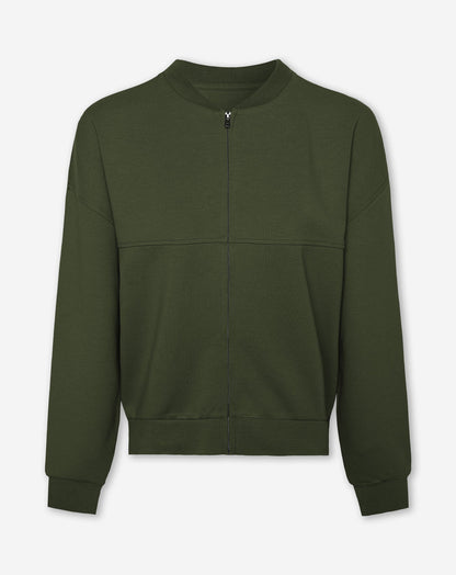 SCUBA CARDIGAN LEGERGROEN