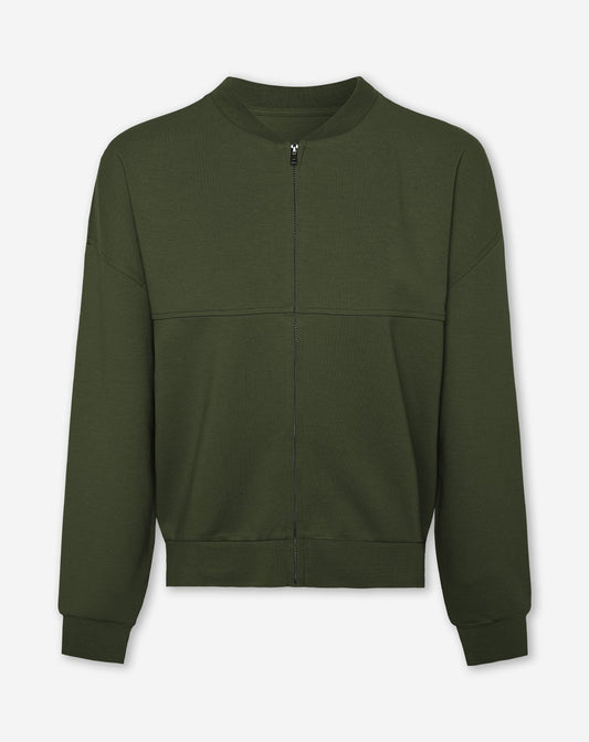 SCUBA CARDIGAN LEGERGROEN